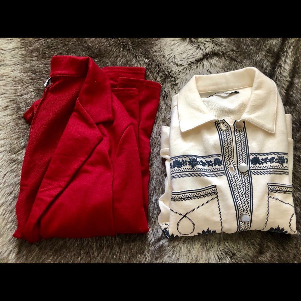 Bundle: Red Blazer and ASOS sweater